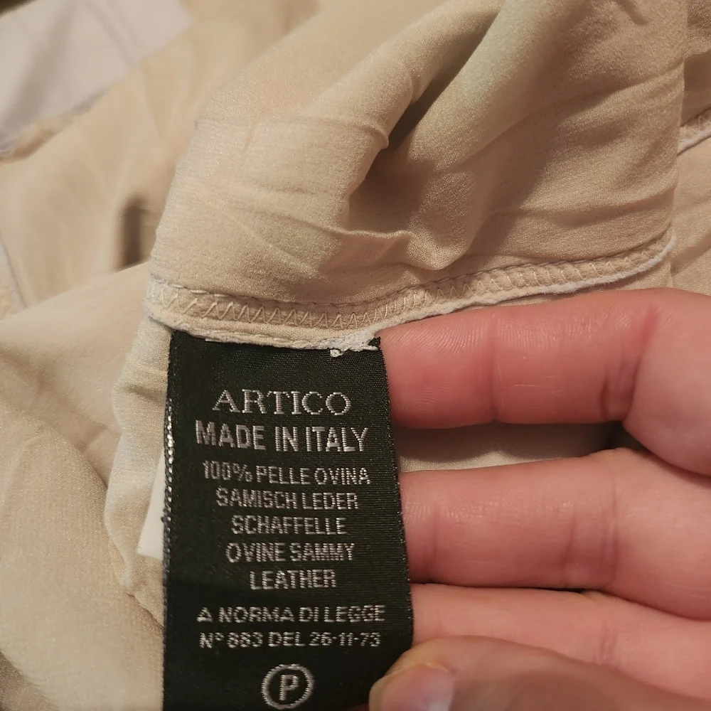 Artico made in Italy leather jacket size 42